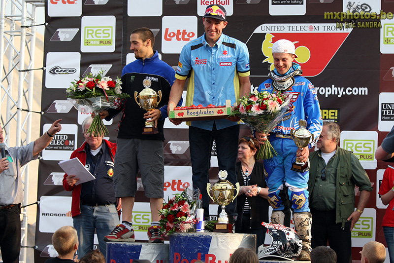 01/05/2009 Beervelde : Int MX1 MX2 MX3 Ken DE DYCKER   Clement DESALLE   David PHILIPPAERTS Podium