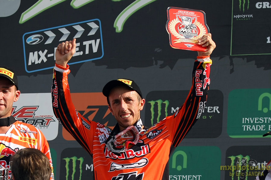 02/09/2012 Lierop :  Podium MX1 Antonio CAIROLI 