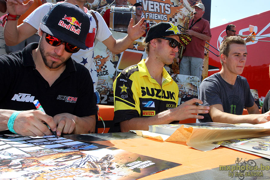 21/07/2013 Everts :  Signing Session Rui GONCALVES Kevin STRIJBOS JOEL ROELANTS 