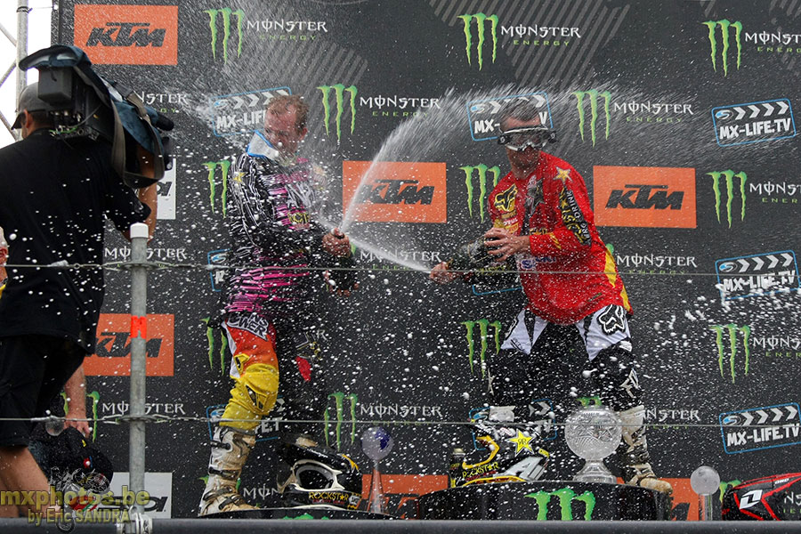 04/08/2013 Loket :  Podium MX1 Kevin STRIJBOS Clement DESALLE 