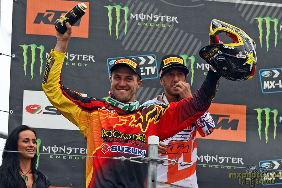 18/08/2013 Bastogne :  Podium MX1 Clement DESALLE 