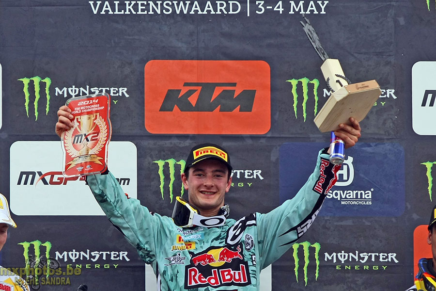 04/05/2014 Valkenswaard :  Podium MX2 Jeffrey HERLINGS 