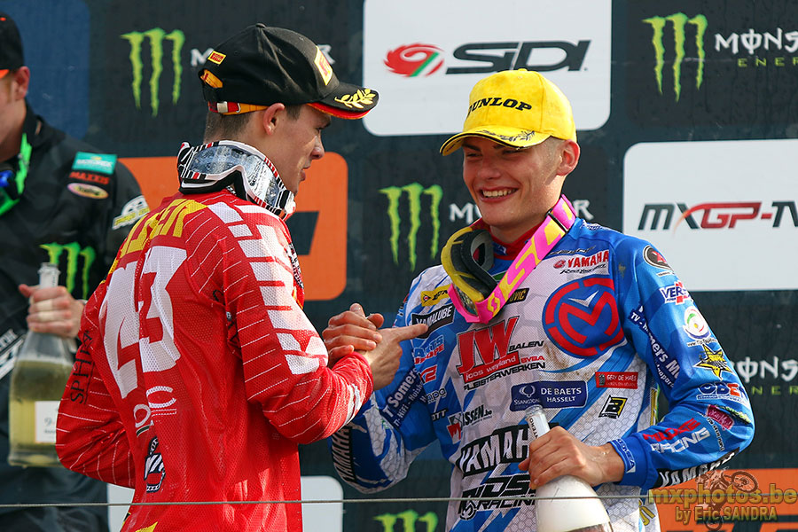  Podium MX2 Tim GAJSER Brent VAN DONNICK 