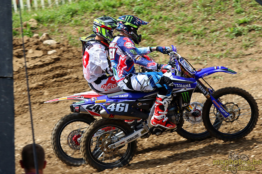 05/06/2016 Angely :  Start MXGP Race2 Romain FEBVRE Tim GAJSER 