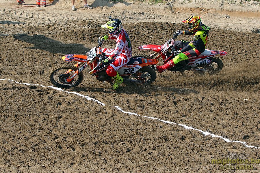 26/06/2016 Mantova :  Start MXGP Race2 Antonio CAIROLI Tim GAJSER 