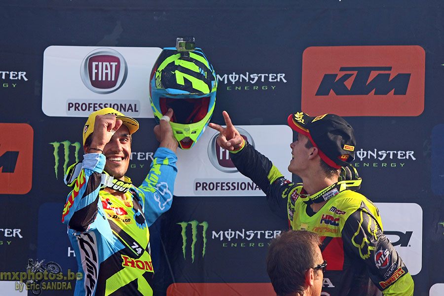  Podium MXGP Gautier PAULIN Tim GAJSER 