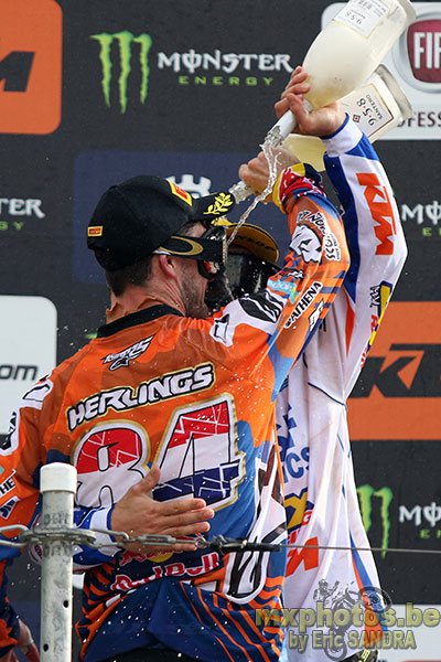  Podium MX2 Jeffrey HERLINGS Brian BOGERS 