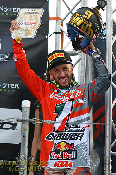 10/09/2017 Assen :  Podium MXGP Antonio CAIROLI 