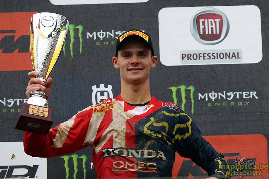 17/09/2017 Villars :  Podium MXGP Tim GAJSER 