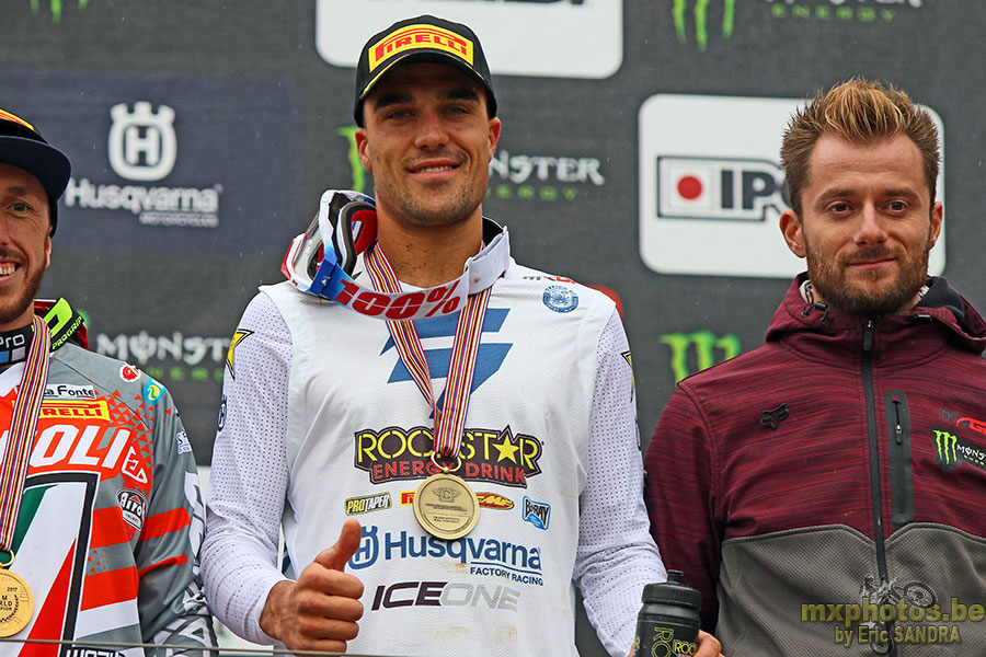 17/09/2017 Villars :  MXGP 2017 Medals Gautier PAULIN 