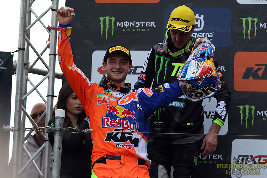 08/04/2018 Trento :  Podium MXGP Jeffrey HERLINGS 