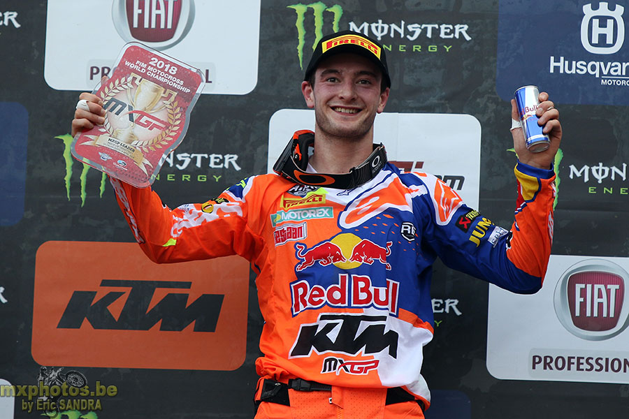 08/04/2018 Trento :  Podium MXGP Jeffrey HERLINGS 