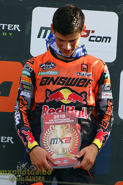 16/09/2018 Assen :  Podium MX2 Jorge PRADO 