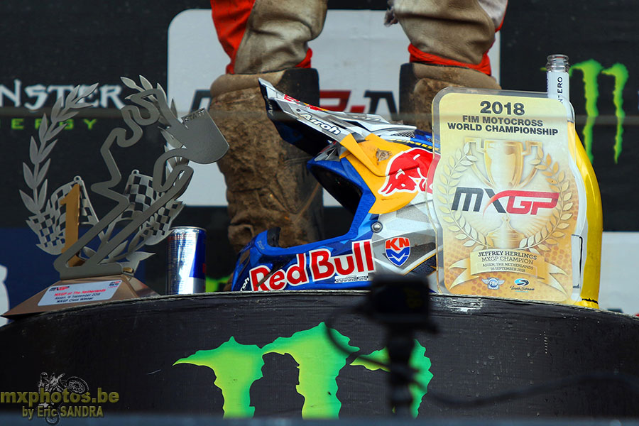 16/09/2018 Assen :  Podium MXGP Jeffrey HERLINGS 