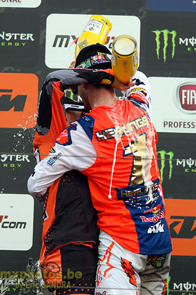 16/09/2018 Assen :  Podium MXGP Jeffrey HERLINGS Antonio CAIROLI 