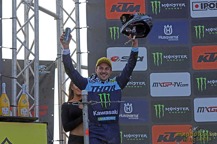 31/03/2019 Valkenswaard :  Podium MXGP Clement DESALLE 