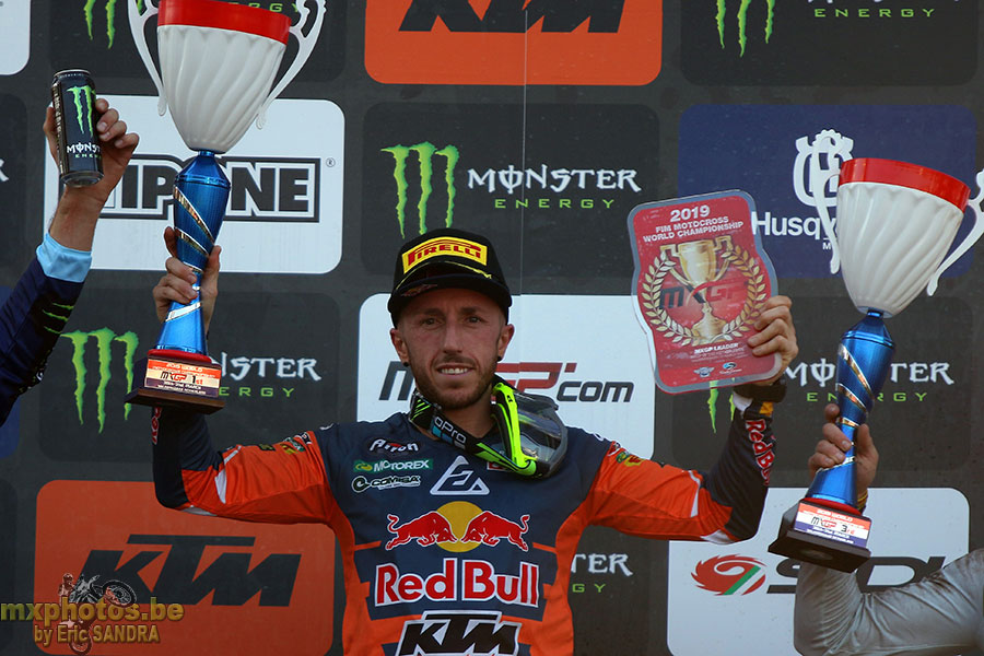 31/03/2019 Valkenswaard :  Podium MXGP Antonio CAIROLI 