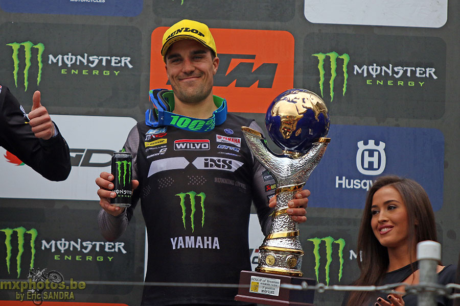 07/04/2019 Trentino :  Podium MXGP Gautier PAULIN 