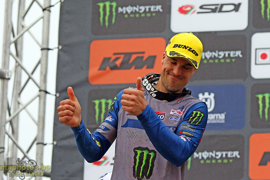 12/05/2019 Mantova :  Podium MXGP Gautier PAULIN 