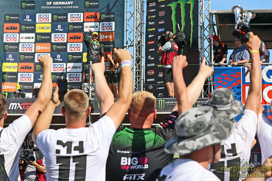 12/06/2022 Teutschenthal :  Podium MX2 Mikkel HAARUP 