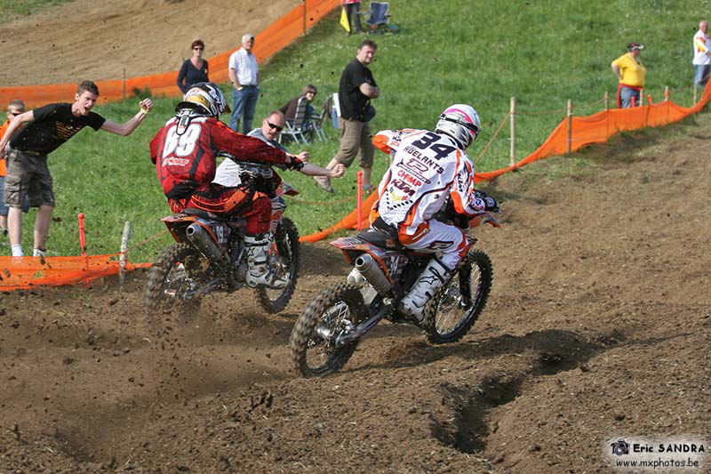 04/05/2008 Tongeren : MX2 Joel ROELANTS   Jeremy VAN HOREBEEK